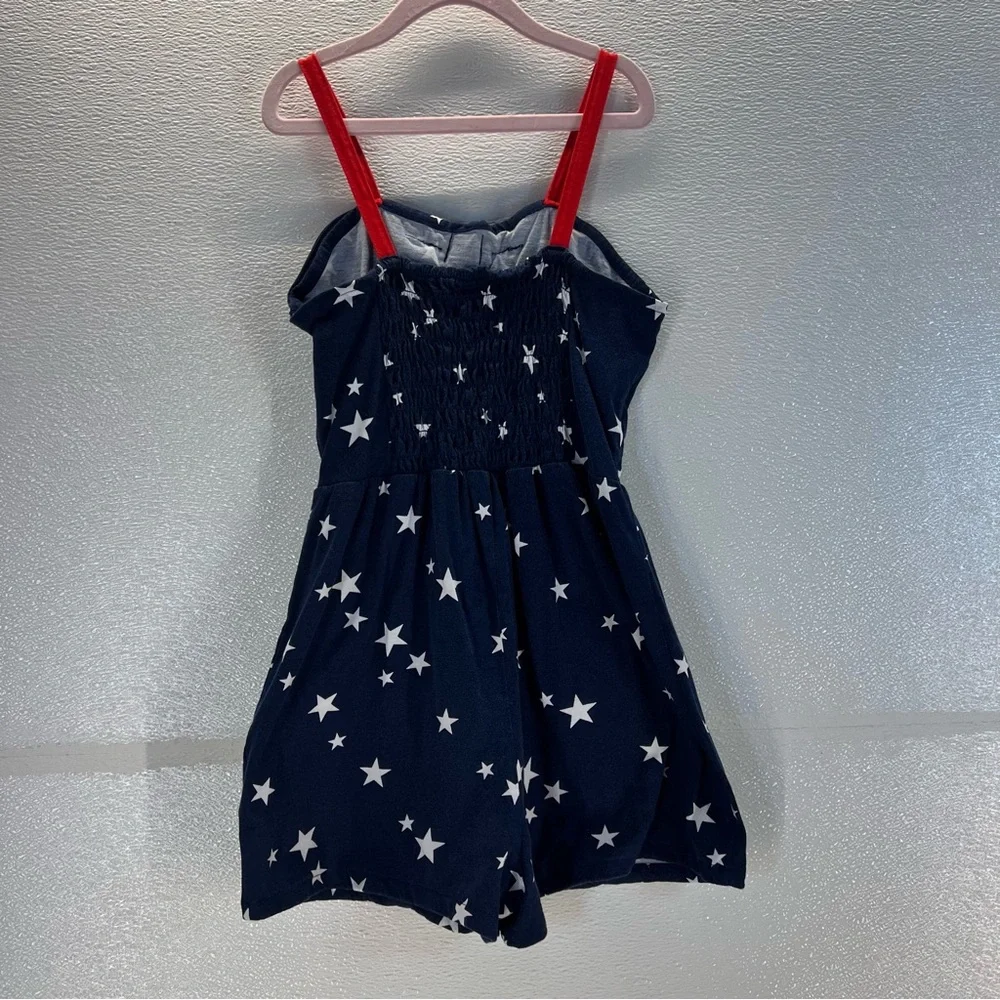 ⭐ Carter’s‎ Girls Romper | Size 10/10A | Navy Stars Red Straps
